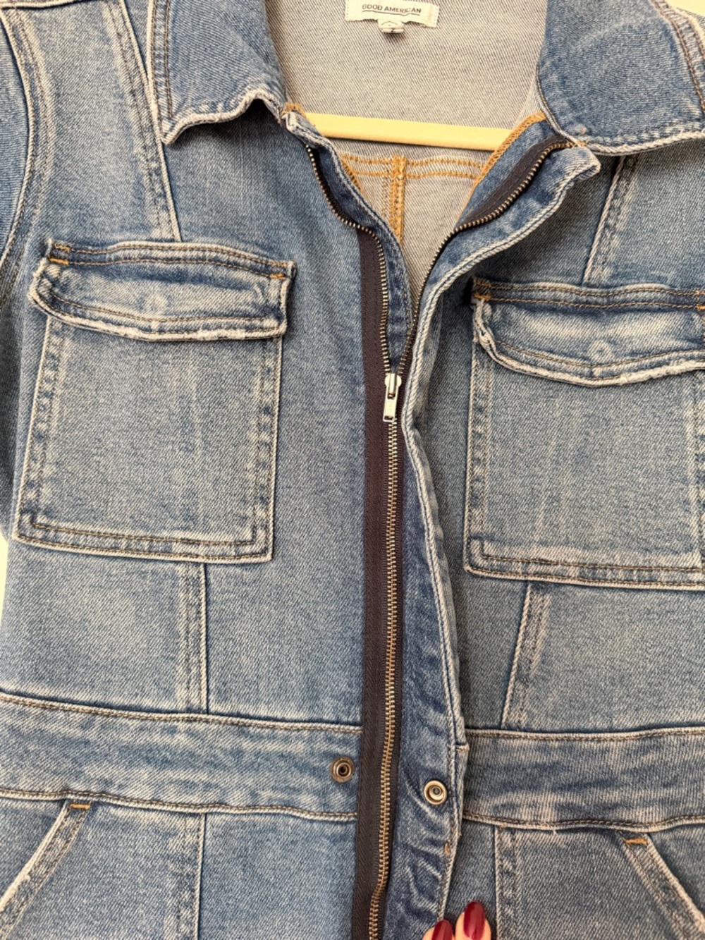 Good American denim jumpsuit - Picture 6 of 6